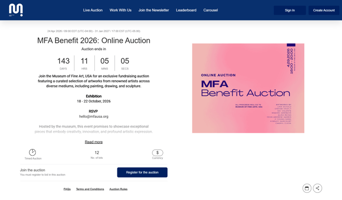 Classic auction template